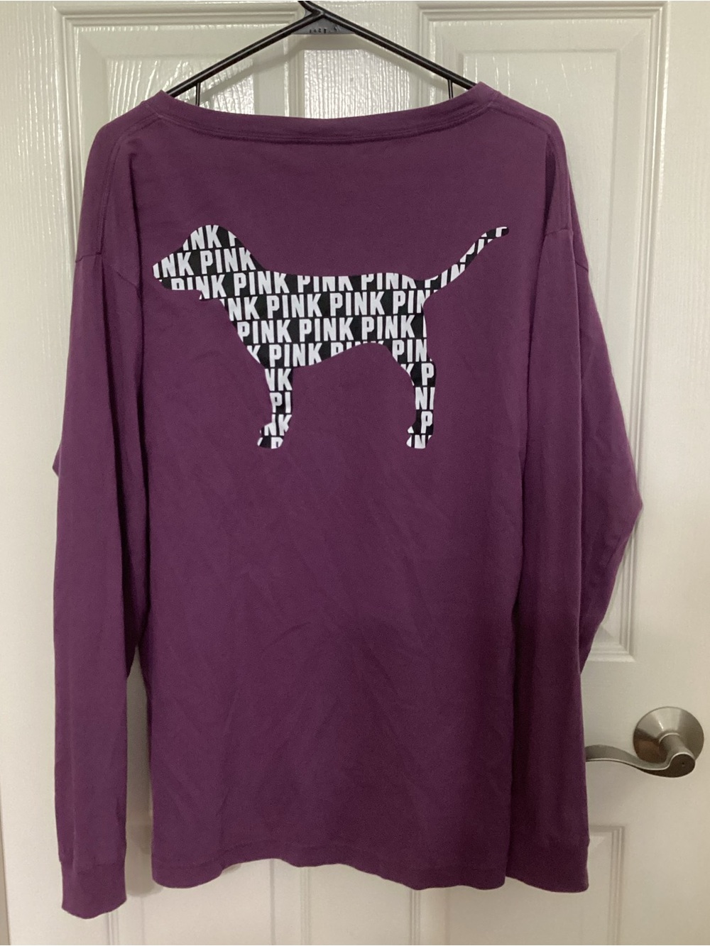 Pink VS Burgundy Long Sleeve Tee Women’s Large